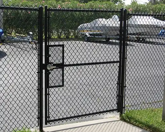 chain link fence gate