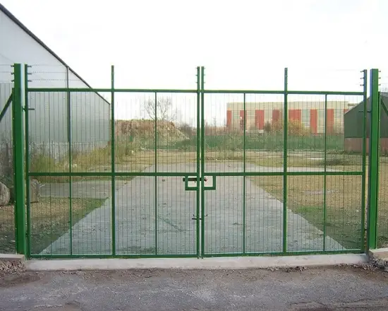 welded mesh fence gate